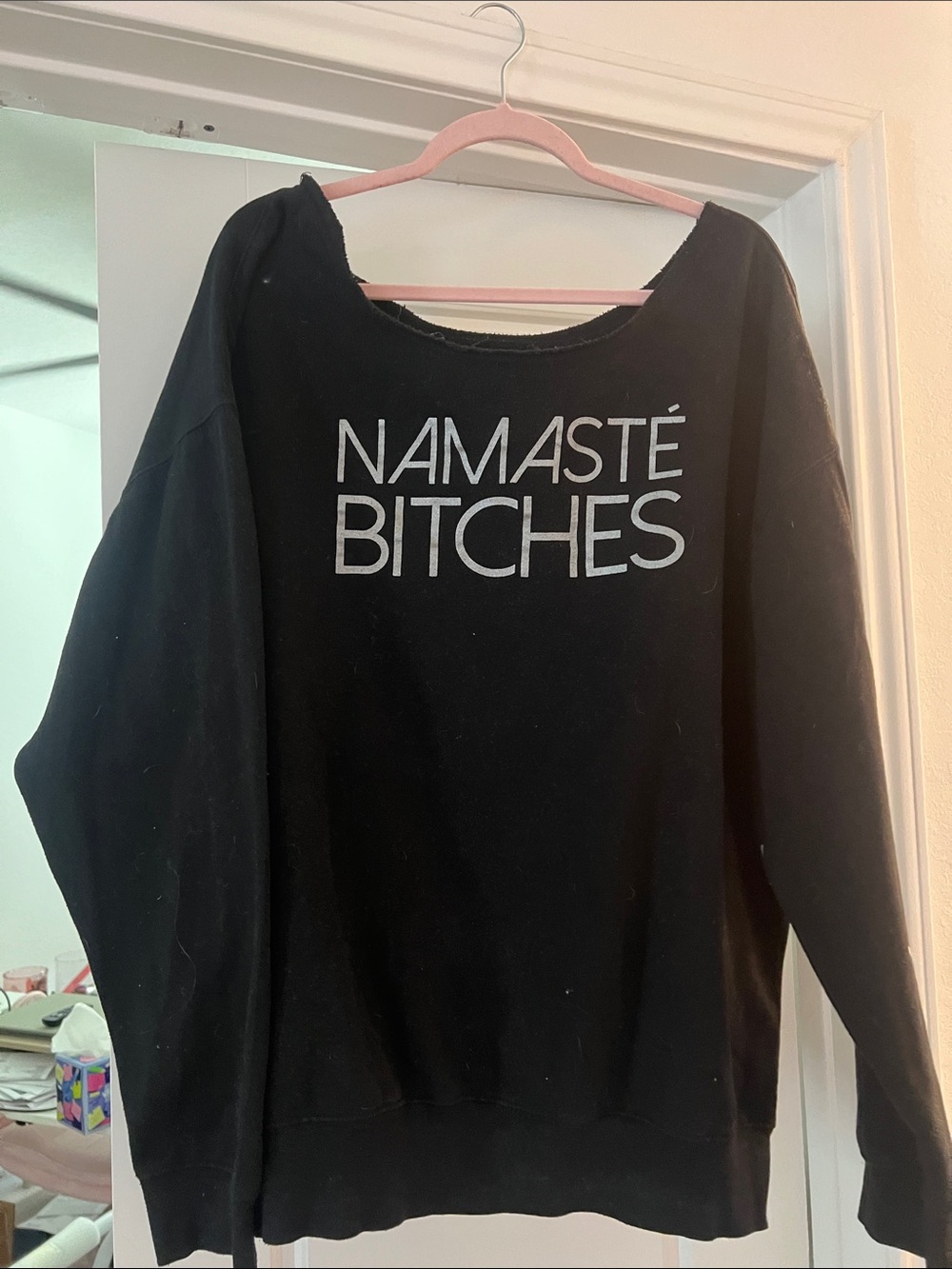 Namasté Bitches Black Graphic Sweatshirt
